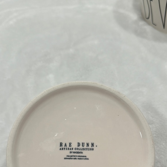 Rae Dunn Artisan Collection “Drink Up” red ceramic pet bowl 6” - Picture 4 of 7